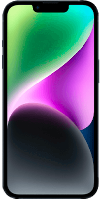 Front view of iPhone 14